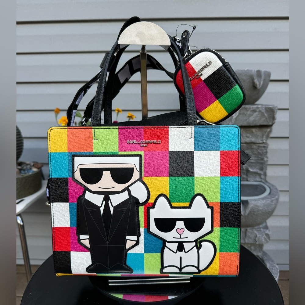 Karl Lagerfield Paris Maybelle Satchel with Coin Purse